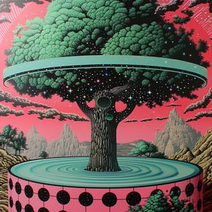tree  fountain  minimal  chromolithography  Victor  Moscoso  nature  simple  art  design 1037441