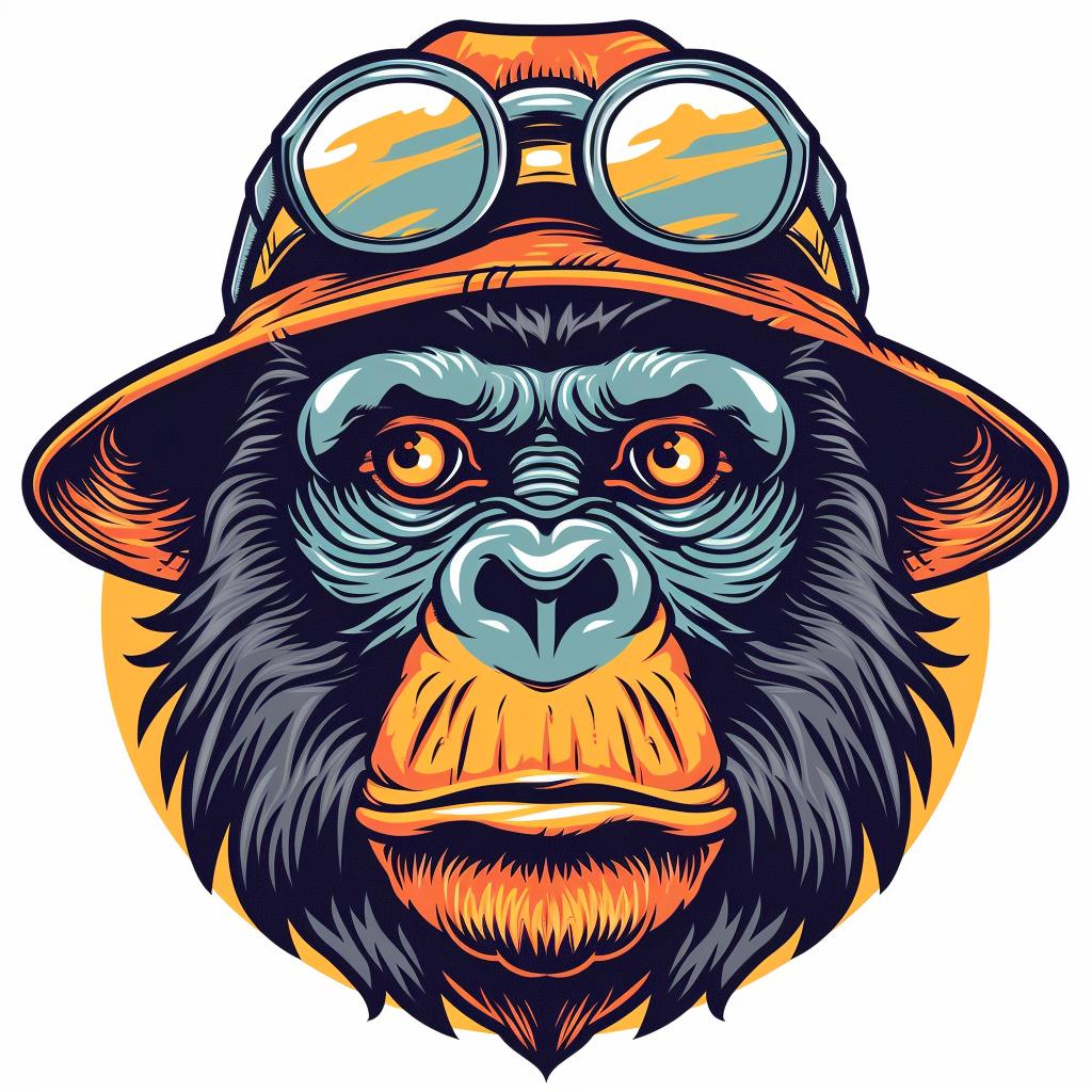 monkey  animal  streetwear  hat  goggles  aggressive  urban  minimalist  illustration  culture 955790