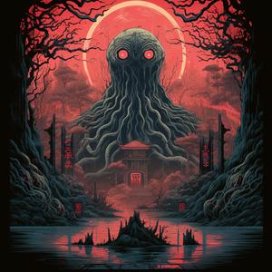 horror  poster  characters  synthwave  darkarts  creature  badge  fantasy  minimal  linocut 1078831