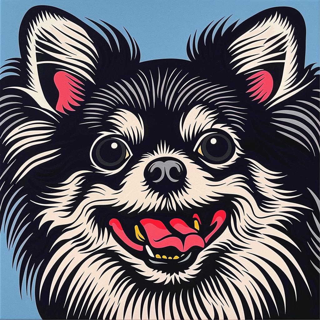 dog  pomeranian  smile  happy  black  gray  cute  animal  portrait  age 973622