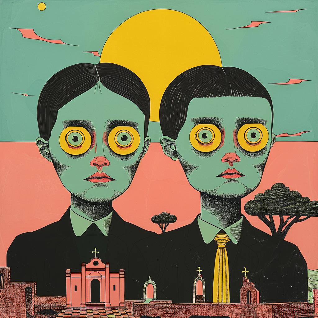 surreal  big  eyes  glasses  people  album  cover  creative  illustration  dark 1019317