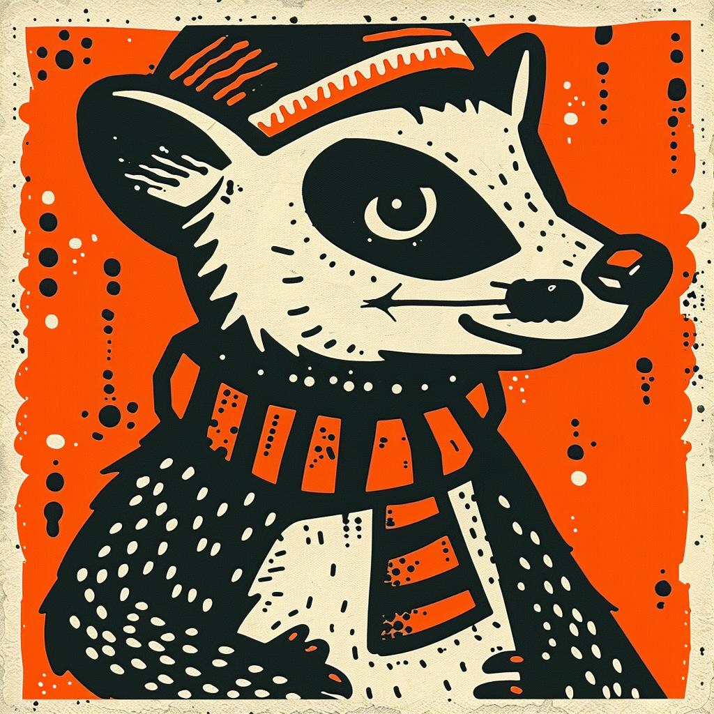 aggressive  streetwise  badger  cartoon  minimal  culture  animal  hat  scarf  urban 956749