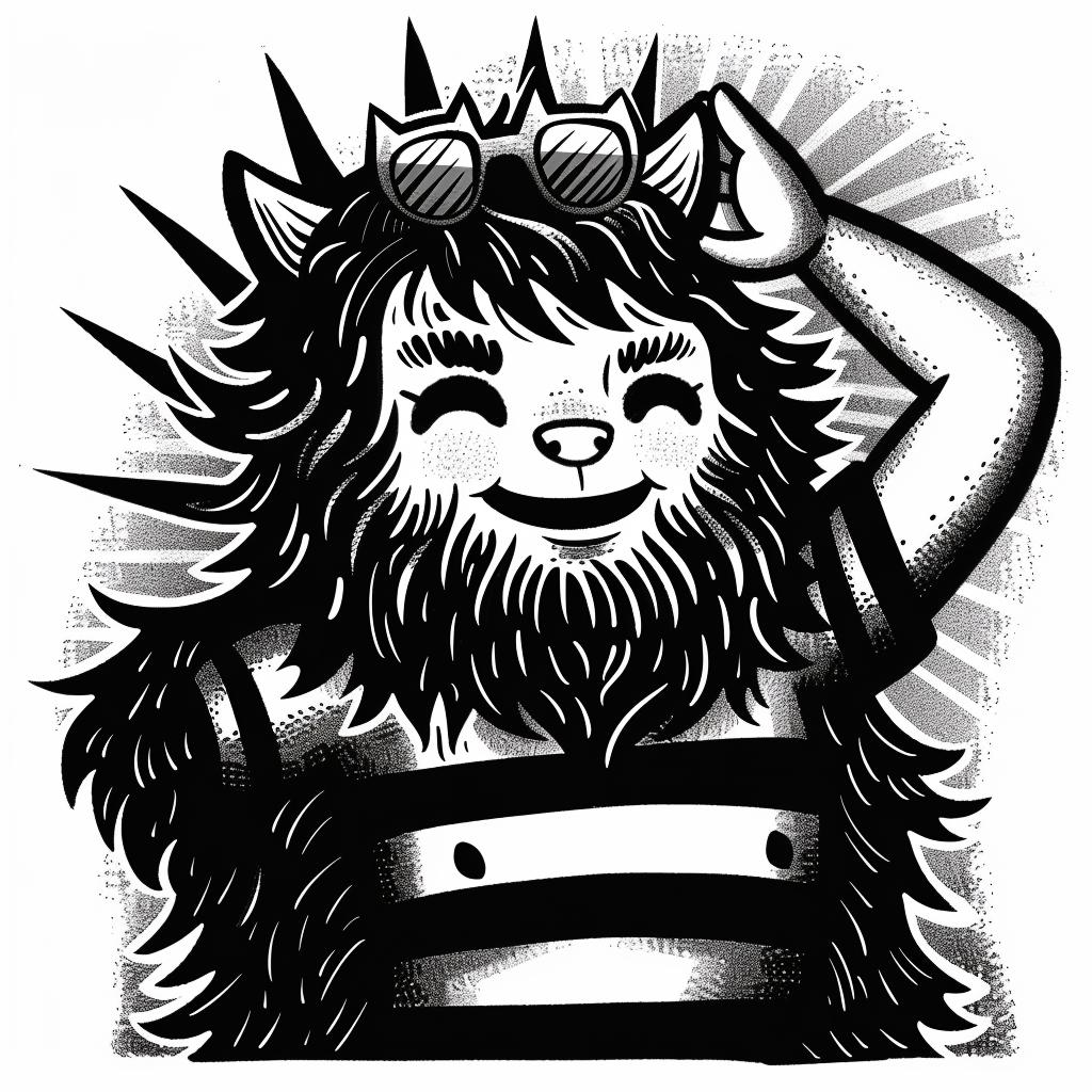 black  white  illustration  furry  bear  art  drawing  animal  cute  cartoon 940184