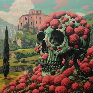 skull  flowers  pink  painting  artwork  surreal  nature  graphic  style  unique 1036711