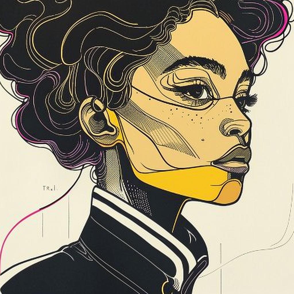 PopArt  female  afro  70s  digital  portrait  colorful  illustration  fashion  iconic 938036