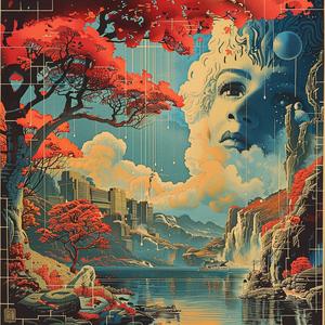 chromolithography  art  future  person  illustration  colorful  contemporary  vibrant  creative  conceptual 1053022