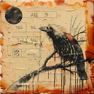 bird  branch  encaustic  paint  Todd  artwork  colorful  illustration  stylized  nature 1063977