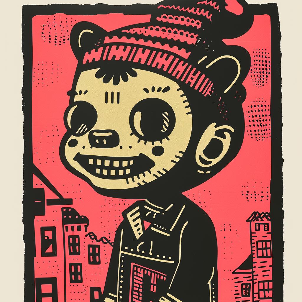 aggressive  streetwise  anthropomorphic  stacey  augmon  minimal  streetculture  poster  cartoon  bear 956601