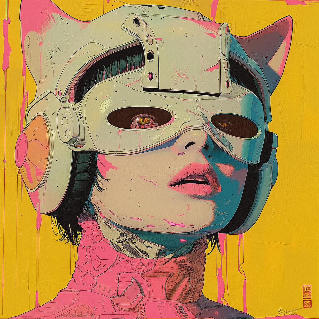 حفلة موسيقية، مستقبلية، سايبربانك، ميكا، أنمي، سائل، ضوء، مبالغ فيه، ZBrush، neogeo 966981