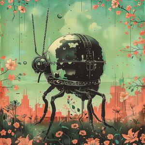 bug  painting  chromolithography  nature  colorful  ball  insect  art  illustration  vibrant 1060024