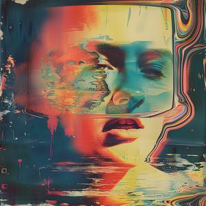 chromolithography  painting  woman  face  computer  screen  art  glitch  modern  abstract 1041146