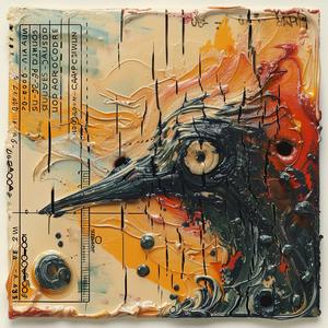 bird  encaustic  painting  nature  colorful  abstract  art  visual  paper  modern 1067759