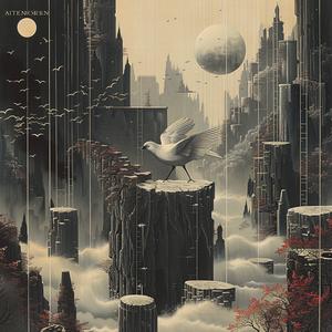 city  birds  flying  painting  landscape  art  chromolithography  sky  urban  nature 1041139