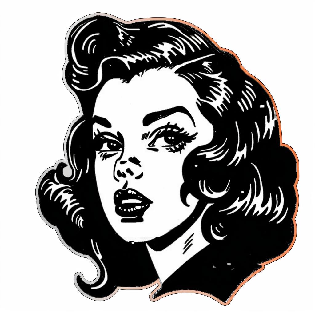 vintage  logo  fashion  portrait  woman  monochrome  stylized  graphic  design  art 927738