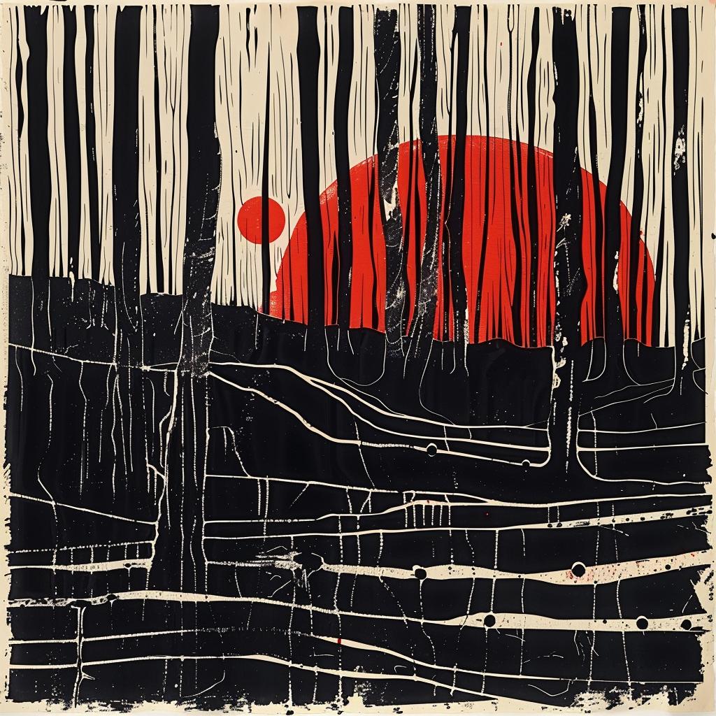 sunset  forest  barren  red  trees  silhouette  nature  landscape  warmth  atmospheric 929012