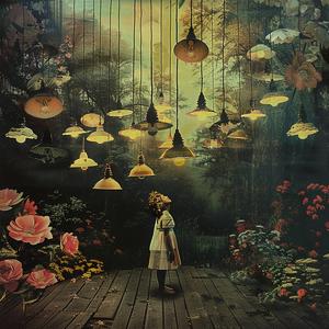 girl  garden  flowers  lamps  nature  portrait  colorful  inspiration  beauty  charming 1040068