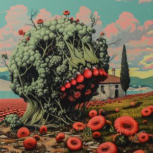 tree  flowers  house  painting  surreal  nature  art  landscape  organic  fantasy 1036707