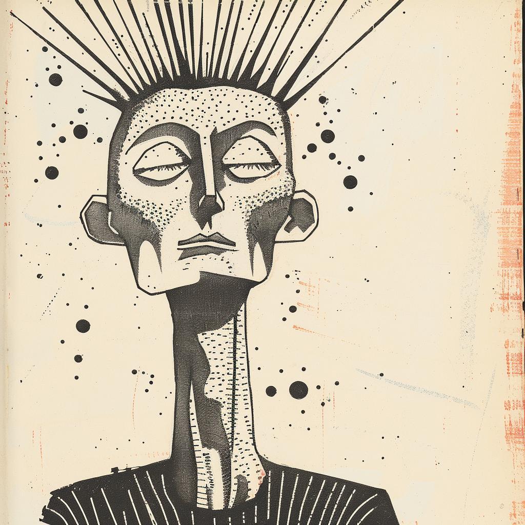 man  mohawk  spikes  drawing  illustration  rock  punk  hair  stylized  character 917188