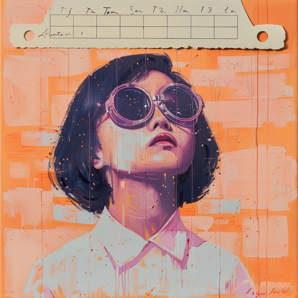 painting  girl  sunglasses  palette  knife  opart  colorful  expression  figurative  emotion 975259