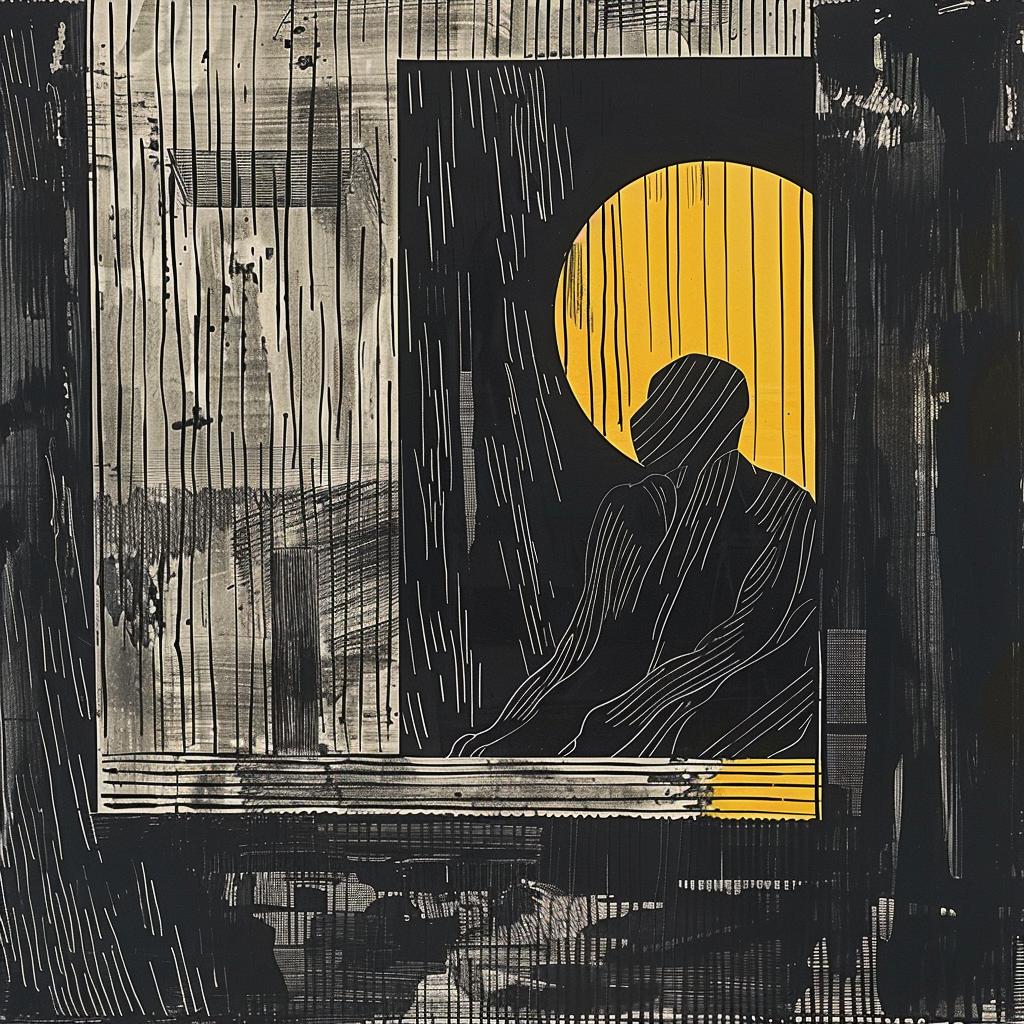فن رالف ماكواري رسم رجل نافذة رسم توضيحي أسلوب معاصر 933776
