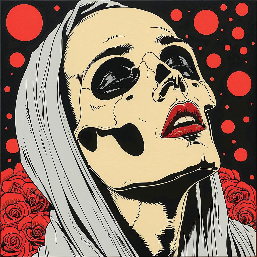 album  cover  punk  rock  deathmetal  occult  moon  symbols  skull  roses 1025119
