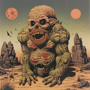 album  cover  art  horror  monster  band  illustration  creative  dynamic  visual 1036914