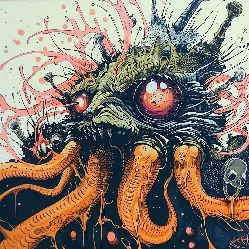 octopus  tentacles  skull  painting  marine  dark  surreal  creepy  illustration  fantasy 947980