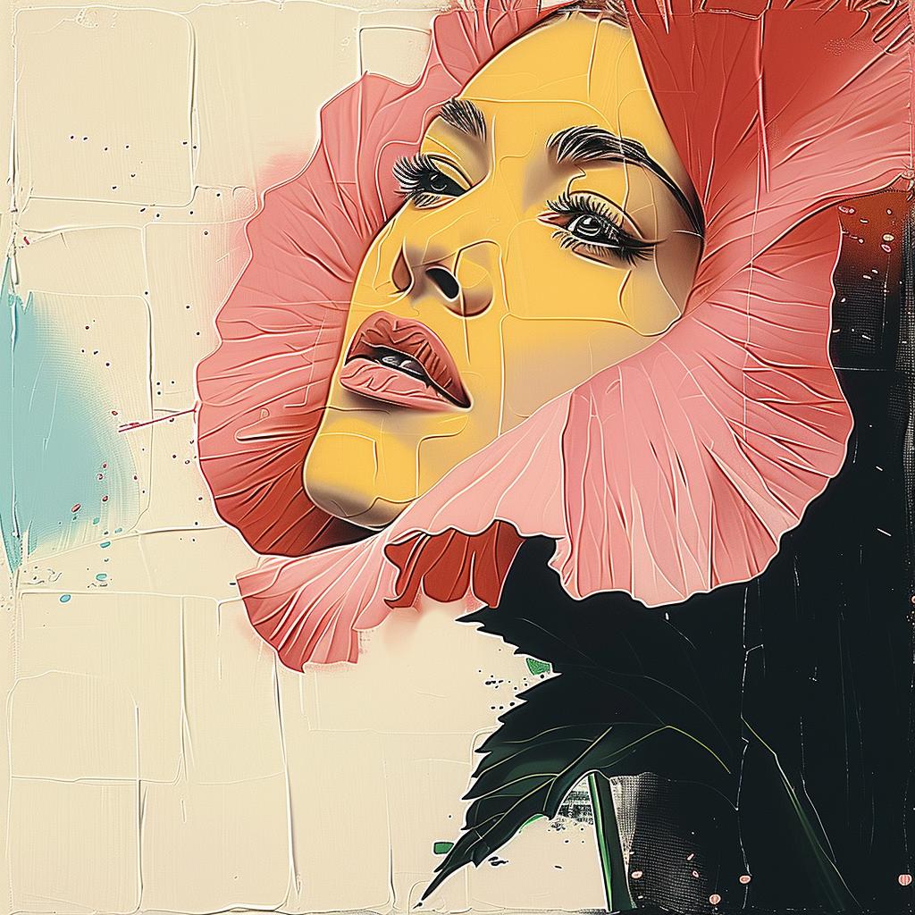 woman  flower  hand  painting  portrait  delicate  nature  vibrant  artistic  feminine 963586