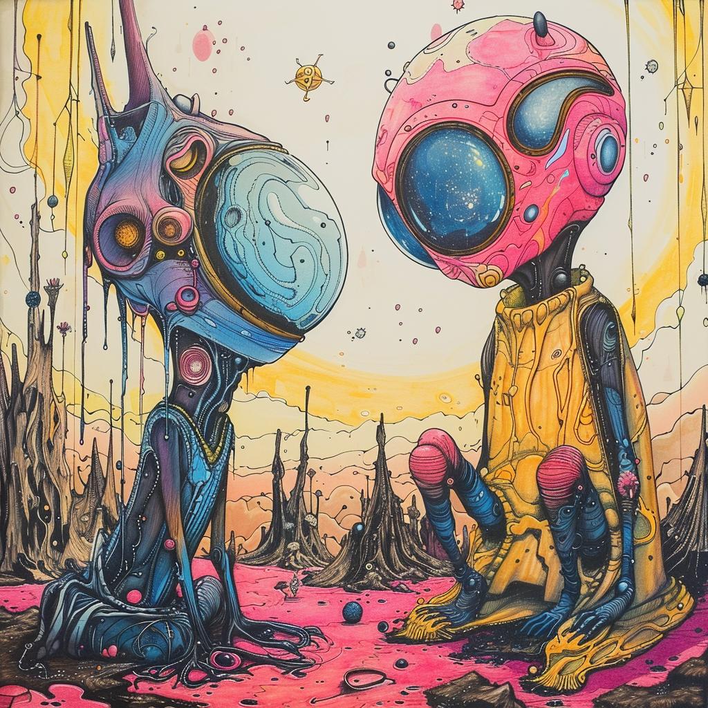alien  art  provocative  colorful  expressionism  surreal  terrors  shauntan  pulsar  quasar 928400