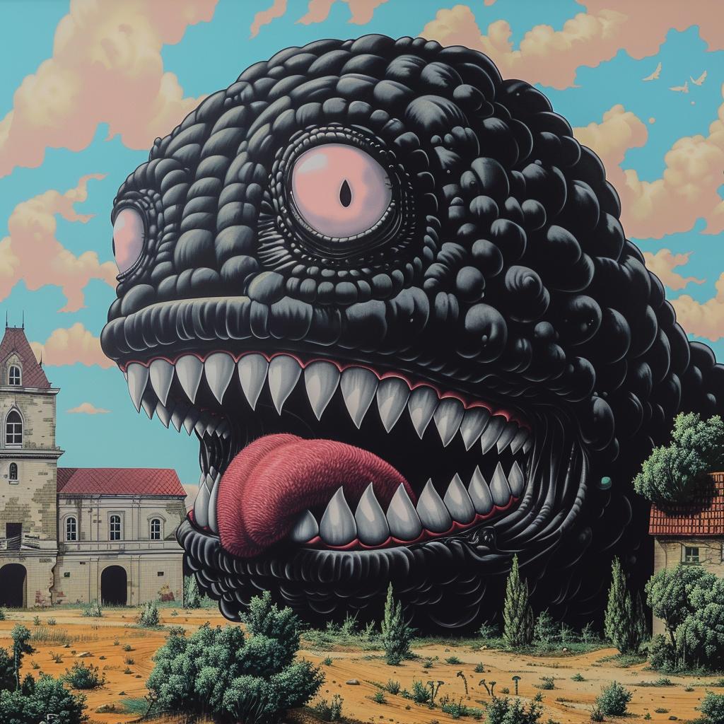 horror  monster  openmouth  painting  creepy  19thcentury  dark  expressionist  nightmarish  visual 945555