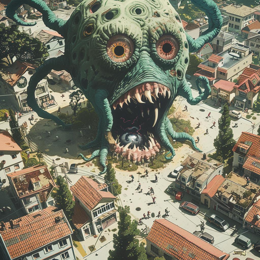 surreal  album  city  monster  naturalistic  technicolor  introspective  occult  creative  art 974077