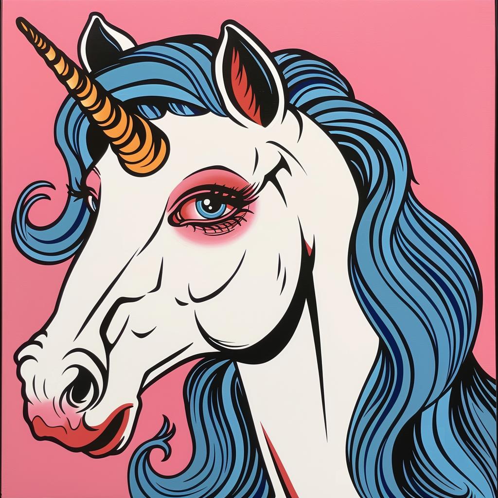 unicorn  painting  blue  eyes  fantasy  mythical  colorful  whimsical  magical  elegant 973610