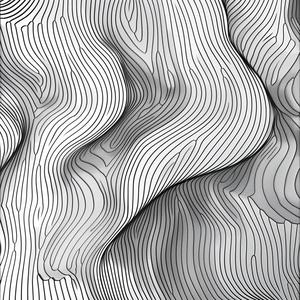 organic  lines  black  white  drawing  wavy  pattern  abstract  art  design 1039111