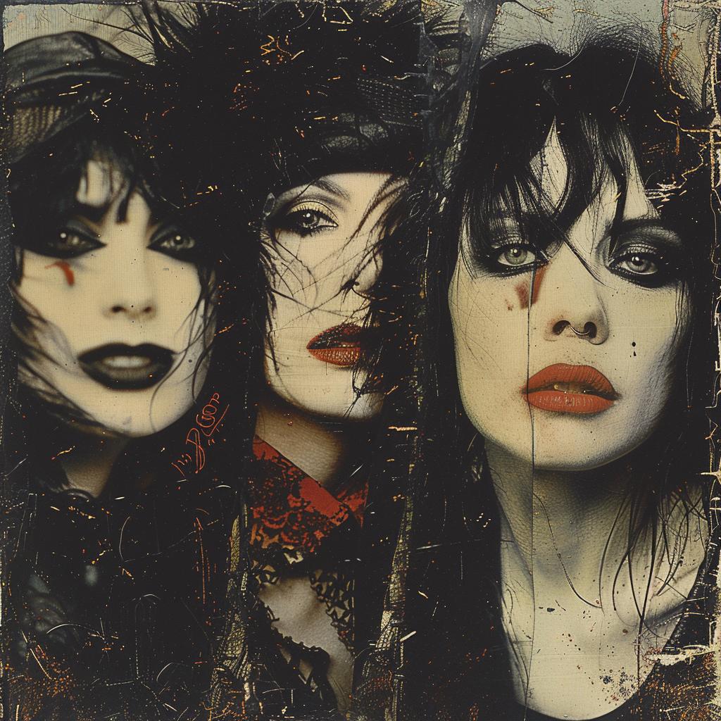 album  cover  women  makeup  bold  dark  red  expressive  art  raw 1025391