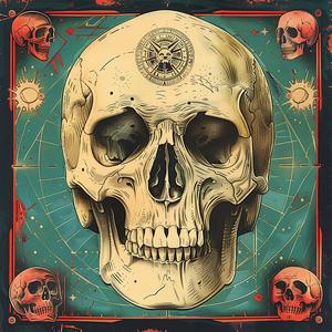 chromolithography  poster  skull  crossbones  graphic  art  design  vintage  symbol  dark 1049976