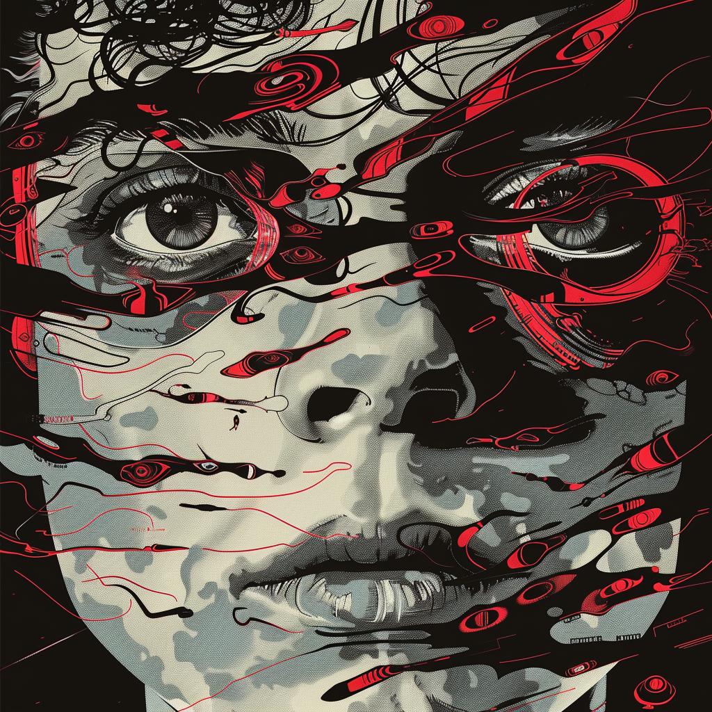 poster  abstract  constructivist  linear  VHS  digital  illustration  shattered  theatrical  fine-detail 1026147