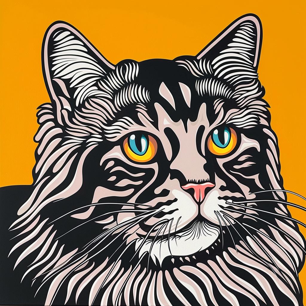 mainecoon  cat  green  eyes  background  domestic  animal  portrait  playful  cute 972297