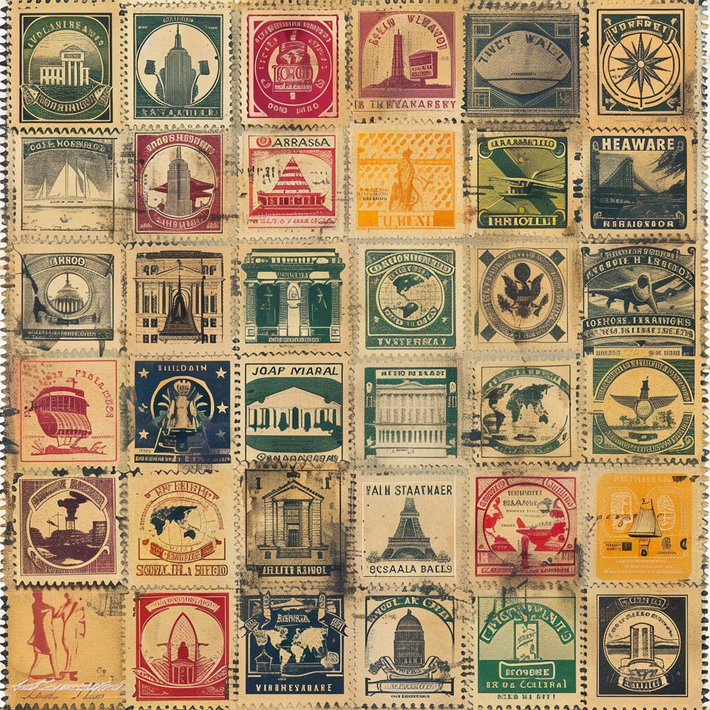 vintage  travel  stamps  united  states  distressed  vector  shapes  svg  collection 918218