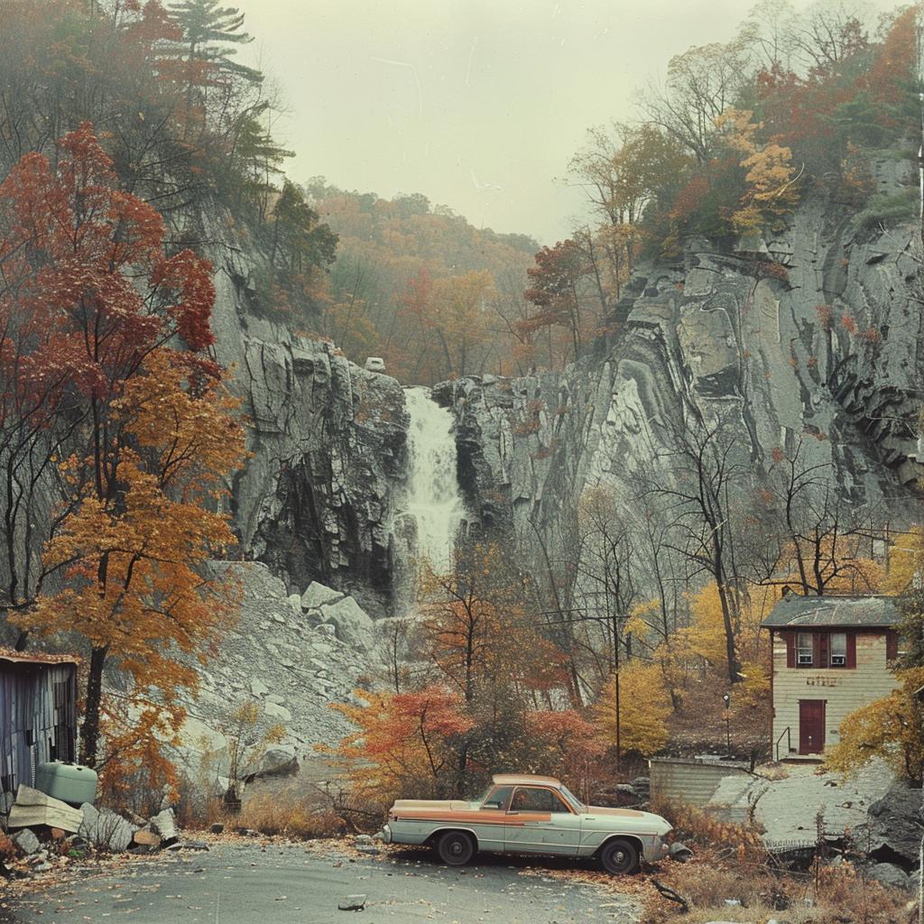 collage  surreal  waterfall  car  highcontrast  composition  nature  landscape  unconventional  dreamlike 970104