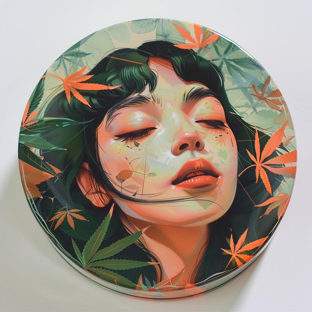 cannabis  flex  packaging  woman  face  leaves  artistic  image  design  vibrant 918045
