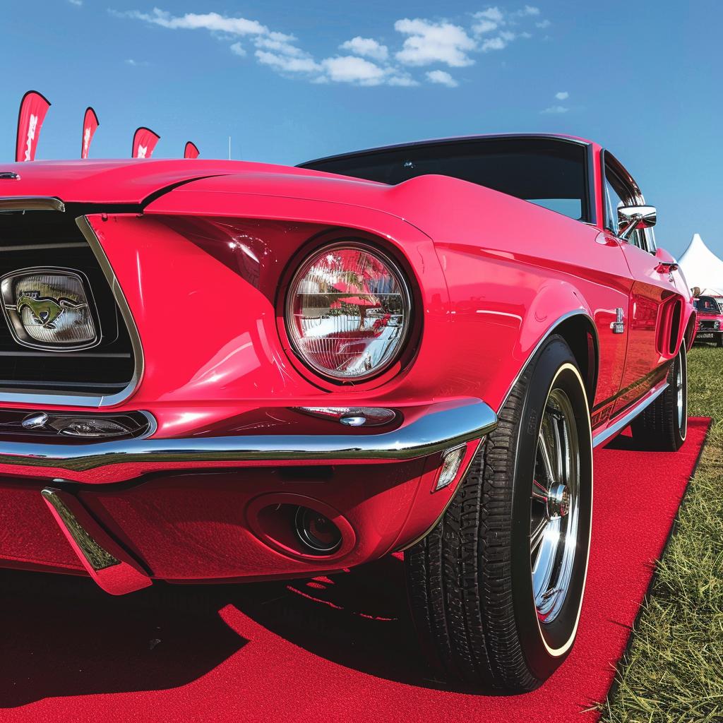 red  Mustang  car  red  carpet  classic  luxury  parked  automobile  style 962681