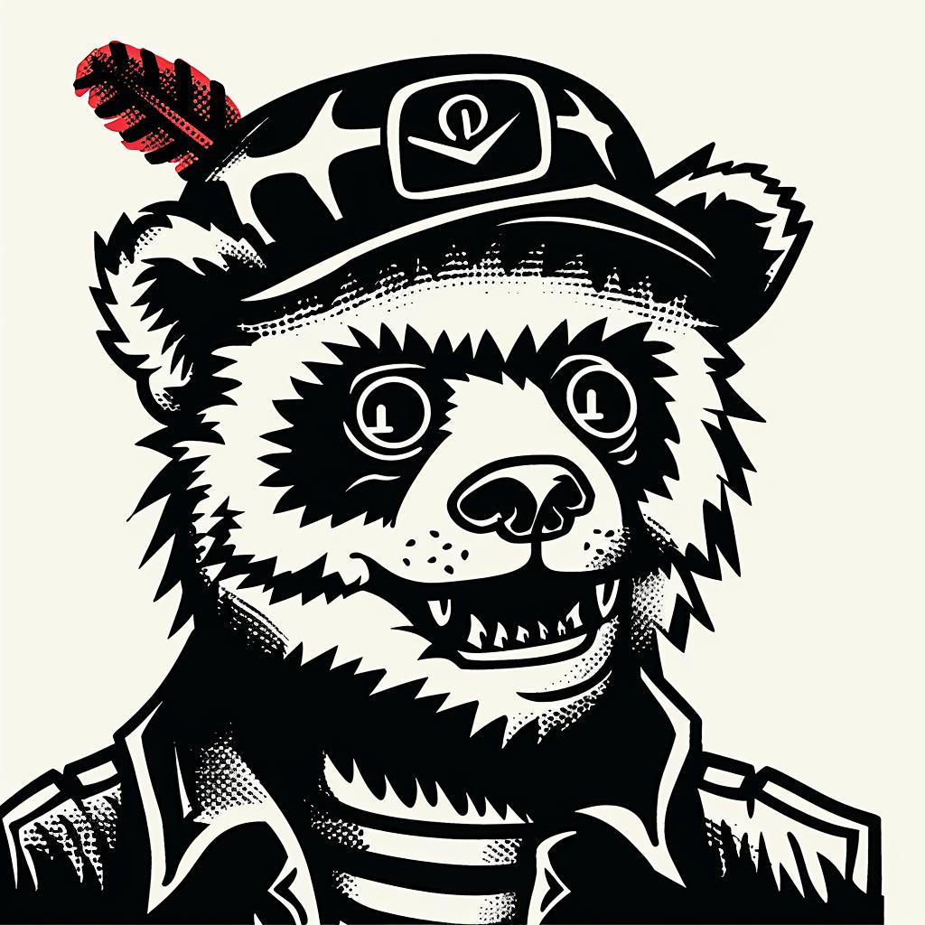 panda  hat  jacket  cartoon  whimsical  cute  animal  illustration  graphic  character 939823