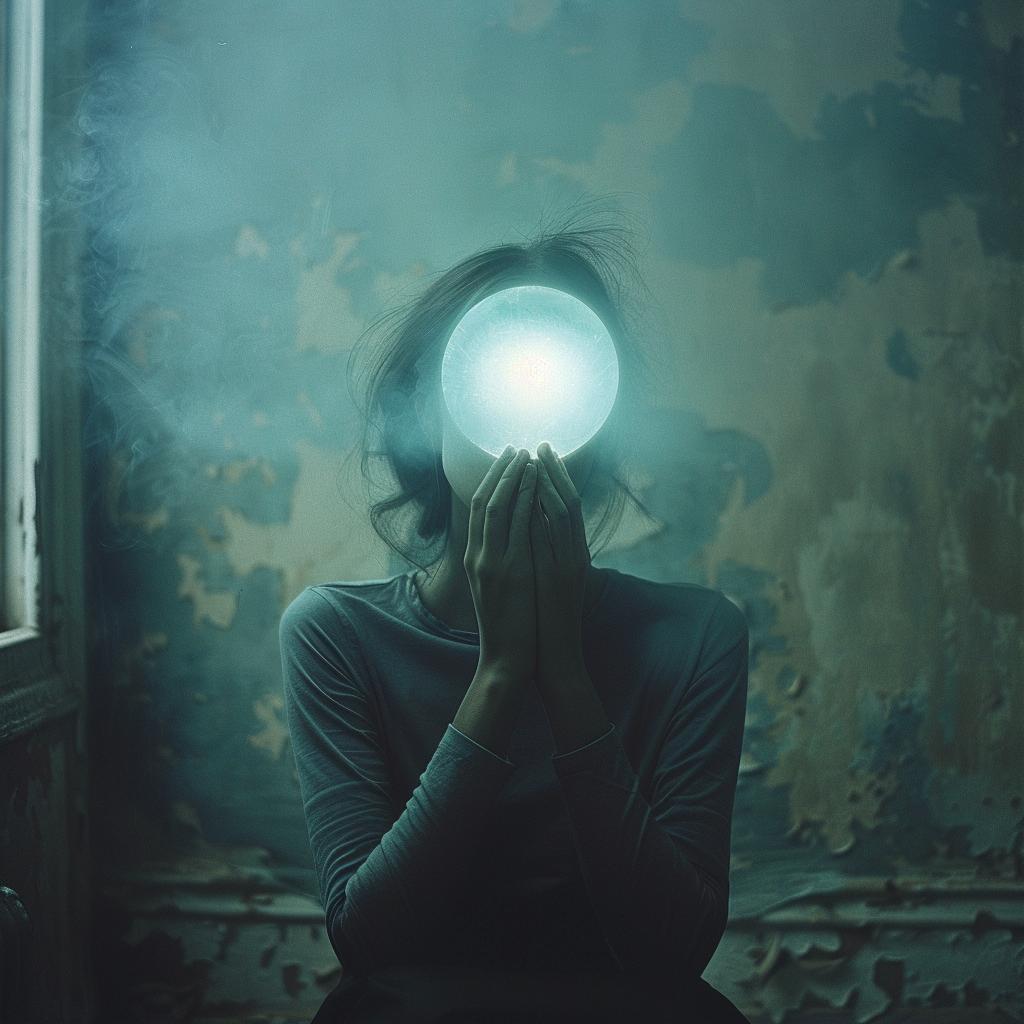 surreal  occult  sci-fi  photo  dark  lighting  glow  woman  ball  mystical 965941
