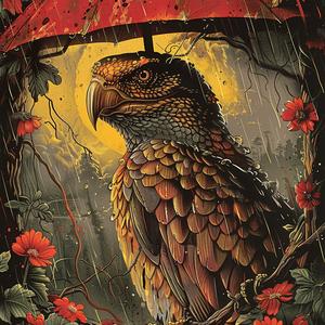 eagle  umbrella  painting  art  color  chromolithography  design  bird  illustration  surreal 1057461
