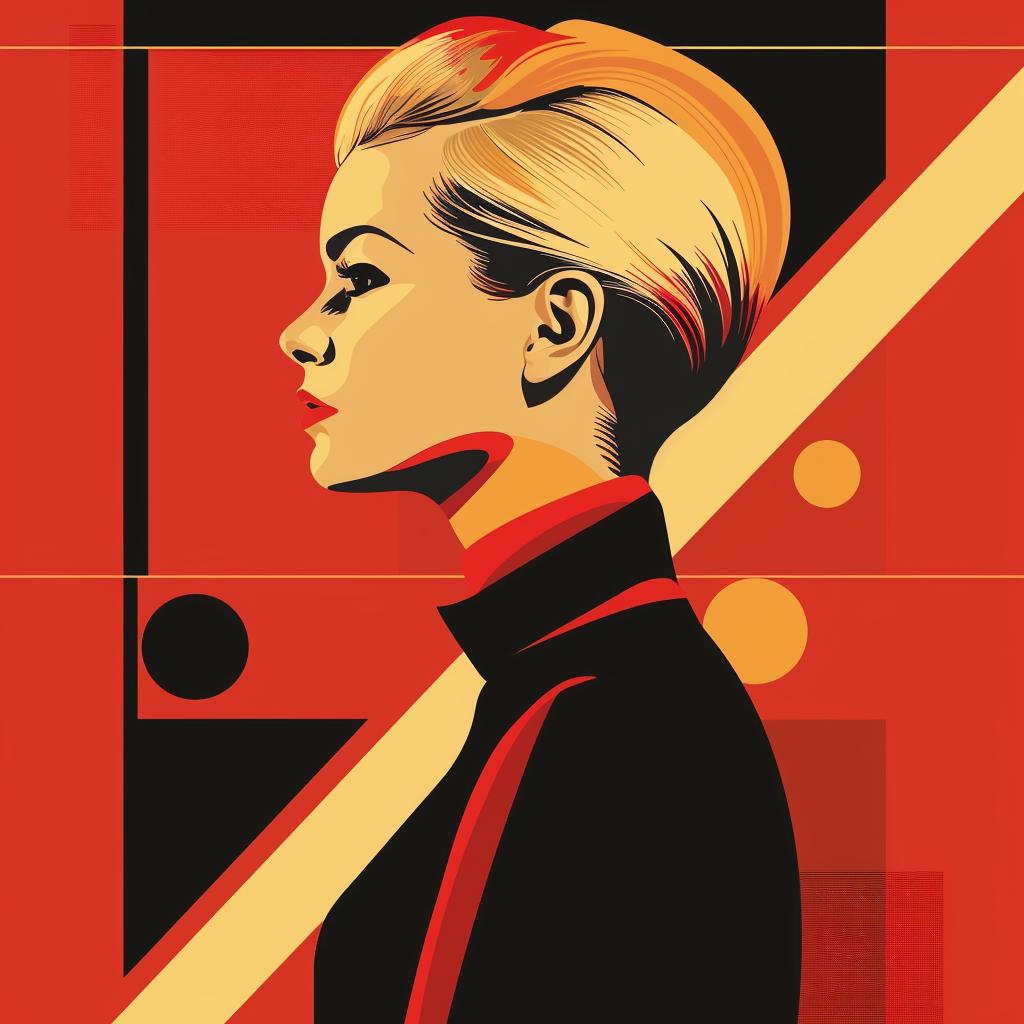 abstract  portrait  woman  minimalist  geometric  elegance  modern  colorful  chic  fashion 929517