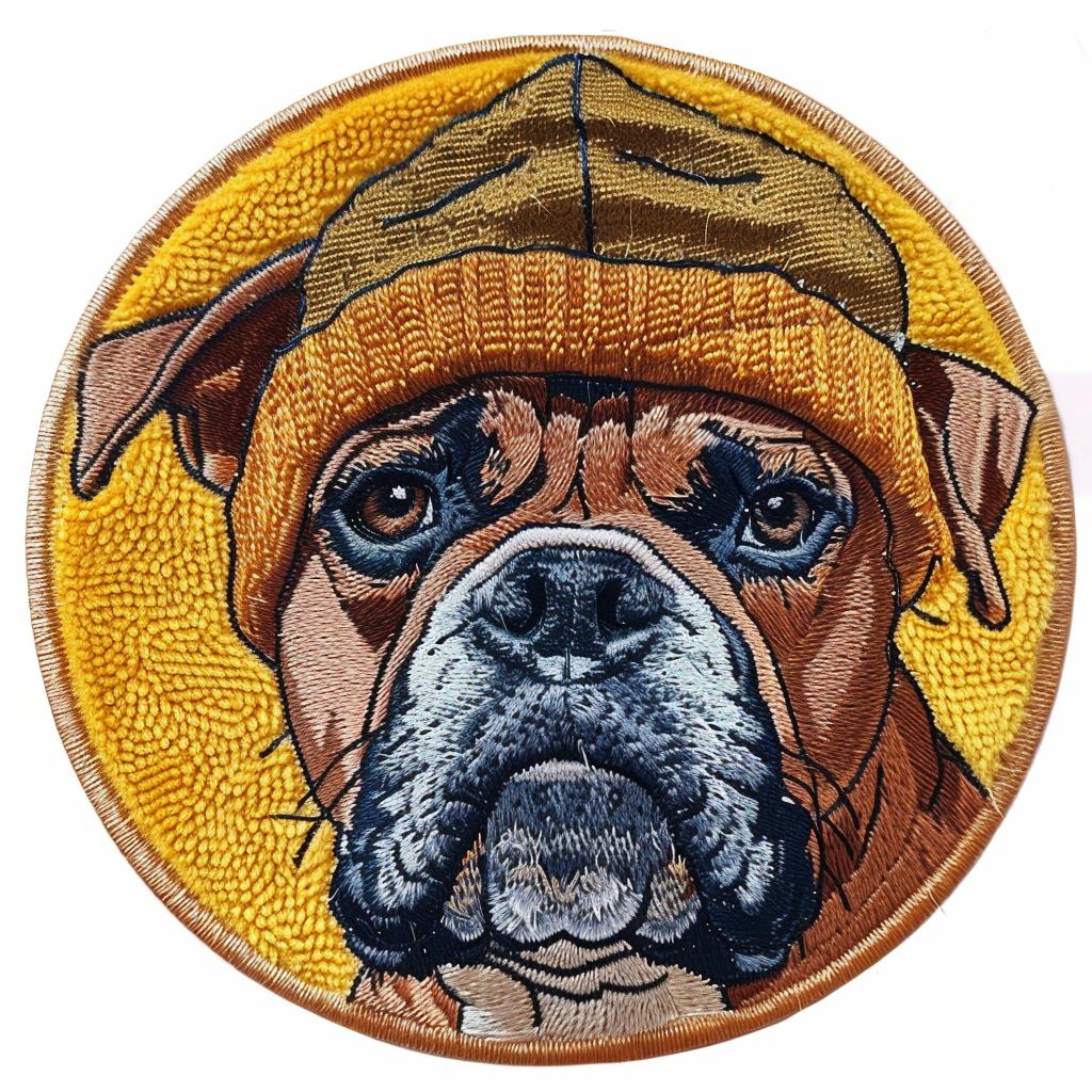 patch  chenille  dog  beanie  streetwear  white  minimal  cute  embroidery  design 954973