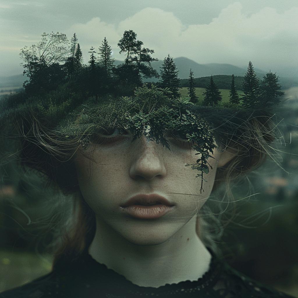 collage  surreal  woman  forest  hair  highcontrast  art  imaginative  life  nature 970921
