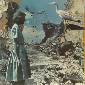 surrealism  collage  female  rock  birds  juxtaposition  irony  1990s  enigmatic  artistic 1041218