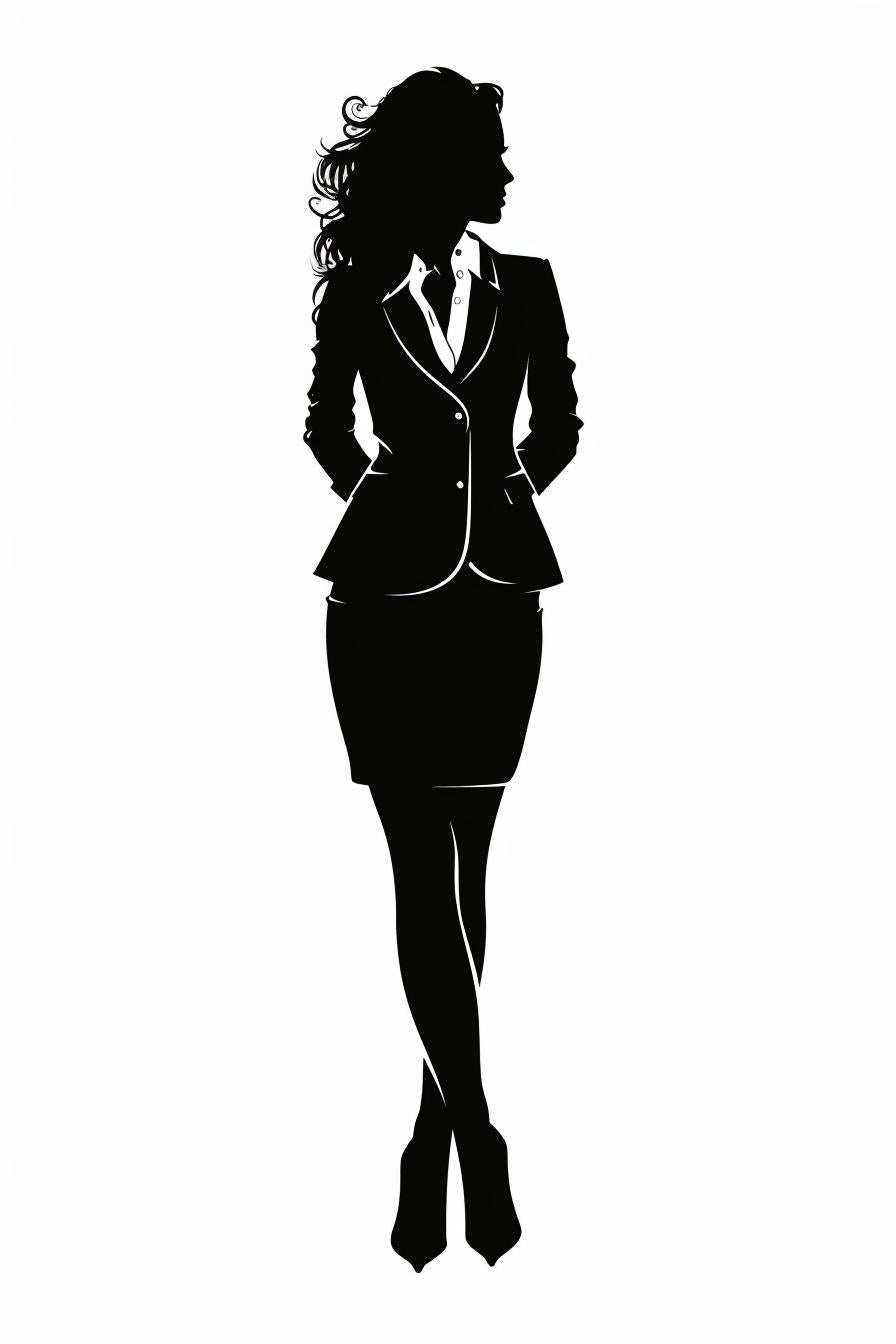 woman  silhouette  business  suit  vector  professional  minimalist  white  background  attire 954357