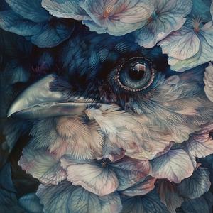painting  bird  flowers  Marco  Mazzoni  nature  vibrant  colorful  artwork  floral 1079671